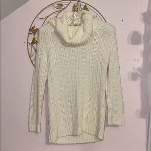 LOFT Cozy Cream Turtleneck Sweater